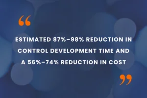 Pull quote on time and cost savings